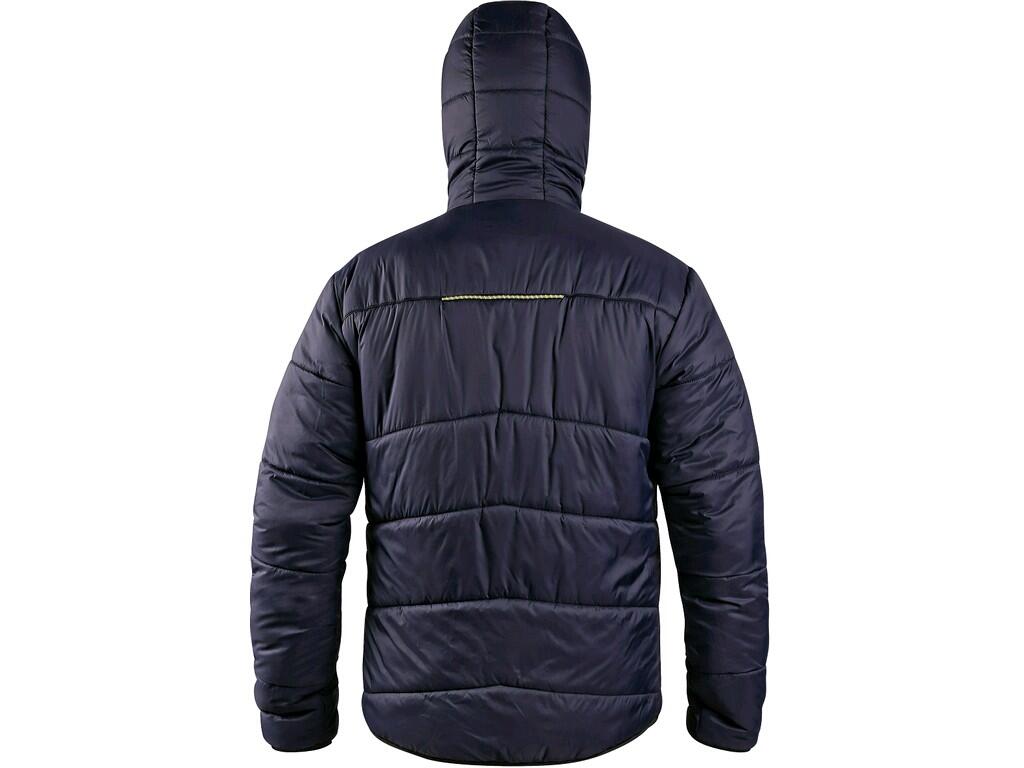 Bunda CXS CHESTER, výstražná, obojstranná, pánska, žlto-modrá